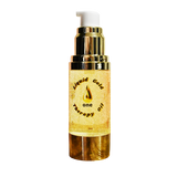 A bottle of Liquid Gold One Therapy Oil without the top (30ml)