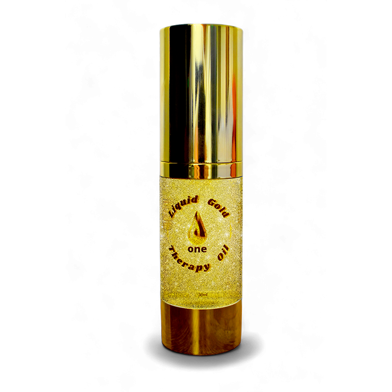 A bottle of Liquid Gold One Therapy Oil (30ml)