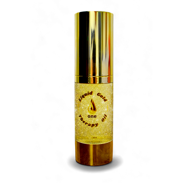 A bottle of Liquid Gold One Therapy Oil (30ml)