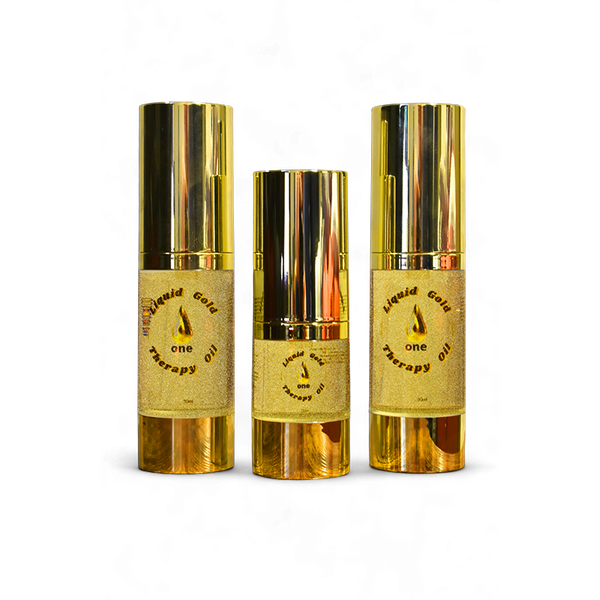 Liquid Gold One Bundle: 2 Bottles / 30ml each + 1 Trial Size / 15 ml (6-9 Month Supply)
