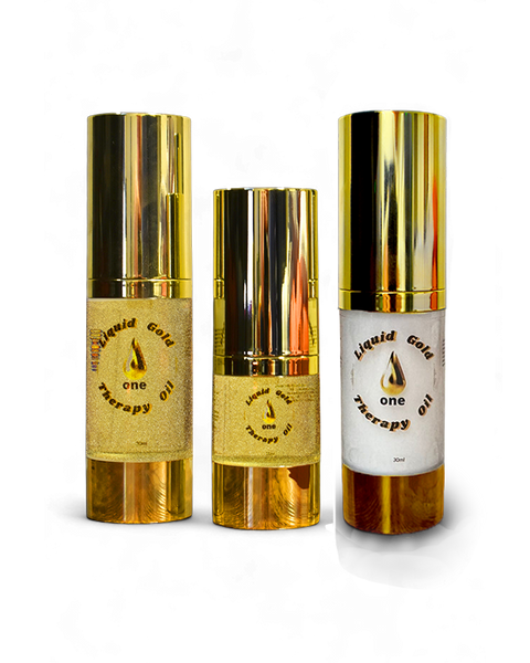 Liquid Gold One Bundle: 2 ( 1 cream and 1 oil) 30ml each + 1 Trial Size / 15 ml (6-9 Month Supply)