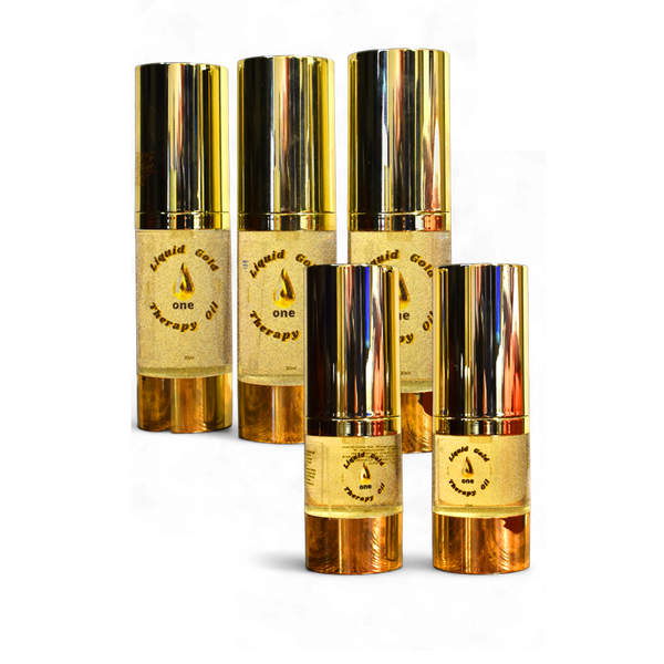 Liquid Gold One Bundle: 3 Bottles (30ml each) + 2 Free Travel Size (9-12 Month Supply)